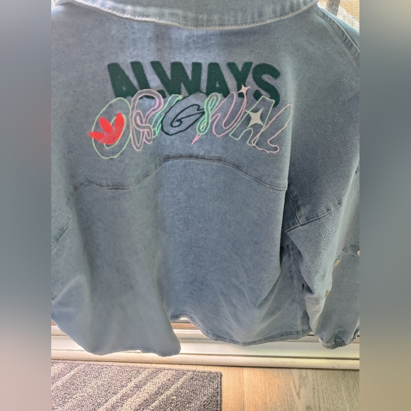 Adidas Originals Denim Jacket half sleeve and full sleeve adjustable - Picture 3 of 6